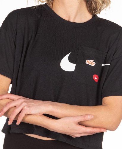 טי שרט קרופ NIKE צבע שחור