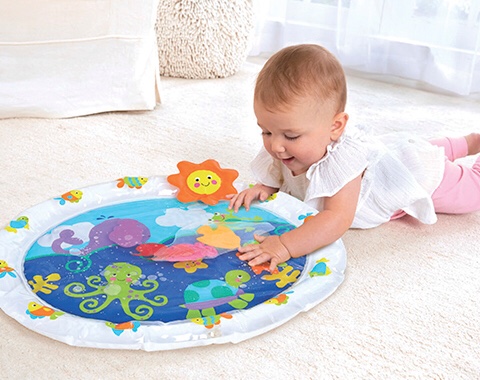 משטח פעילות תחושתי חיות ים עגול