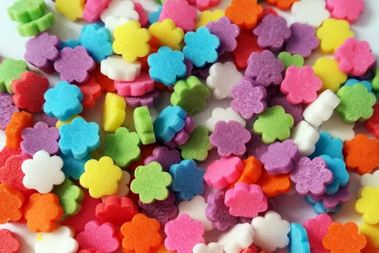 סוכריות פרחים צבעוני 1 ק"ג
