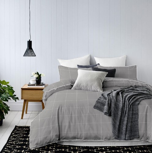 סט מצעים למיטה זוגית 100% פרקל כותנה - דגם GALLERY מייגן