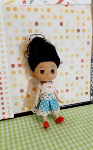 בובה מתוקה מכנסי נקודות