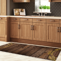 שטיח "הדפסי עץ כפריים"