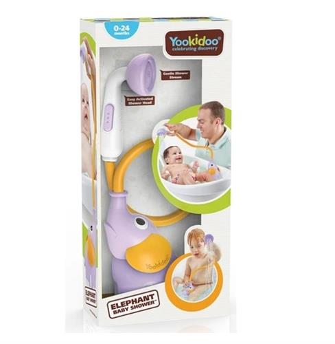 צעצוע אמבט ברז פיל סגול  יוקידו