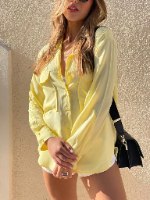 מכופתרת ריקי צהוב