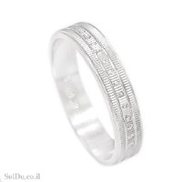 טבעת נישואין מכסף RG6231