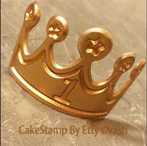 כתר דגם סיפרה קטן | תבנית ליצירה בשוקולד | כתר לקישוט עוגות וקינוחים ליום הולדת