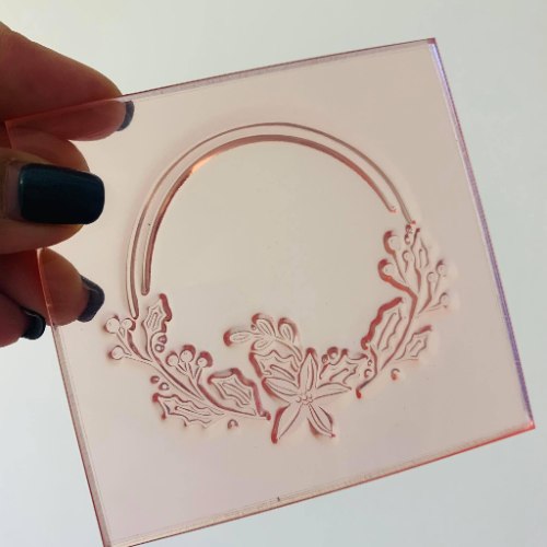 חותמת מסגרת 1 |  מסגרת עםפרחים ליצירה בבצק סוכר | מסגרת לקישוט עוגה וקינוחים בהטבעה | חדש אתי דבש