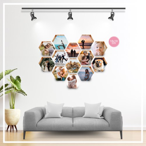 קיר אהבה גדול - משושים