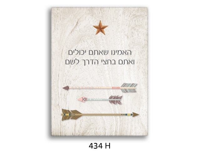 תמונת השראה - תאמינו שאתם יכולים - דגם 434H