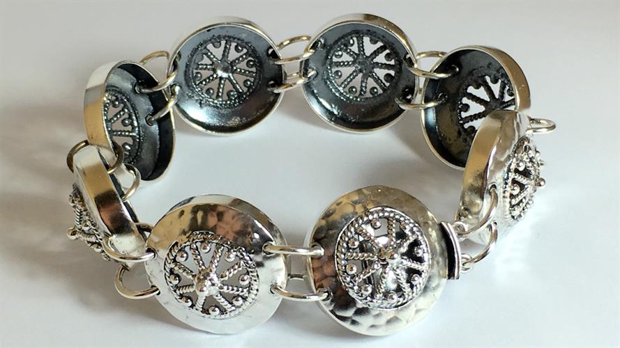 צמיד נשים כסף 925 משולב זהב MY12130044xx