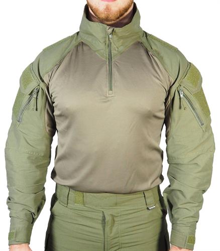חולצה מדי פשיטה ג  טקטי למפקד 2 כיסים מדי לחימה צבע ירוק זית דגם  Keela