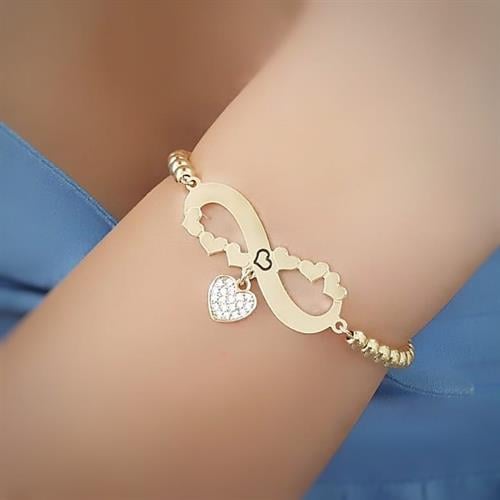 צמיד כדורים אינפיניטי לבבות