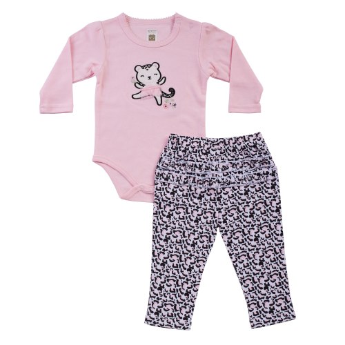 חליפת מעבר חתלתולת בלט ורוד בייבי