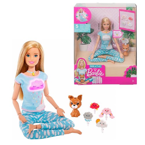 בובת ברבי יוגה אורות וצללים