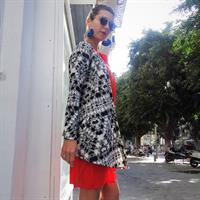 ג'קט אנפה שחור לבן