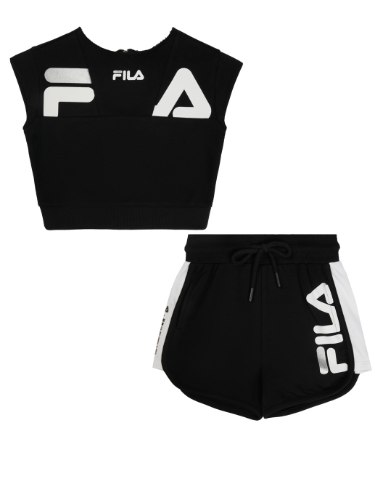 חליפת שורט FILA בנות שחור 6-16