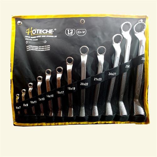 סט 12 מפתחות מקצועי רינג רינג CRV מכופף מבית חברת HOTECHE