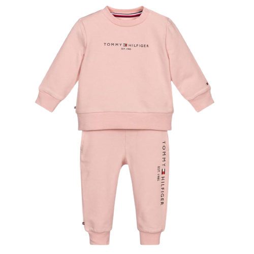 חליפת פוטר TOMMY HILFIGER ורוד 0M-2Y