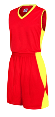תלבושת כדורסל בעיצוב אישי Red דגם #6013
