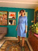 שמלת תכלת מתוקה לאללה L/XL