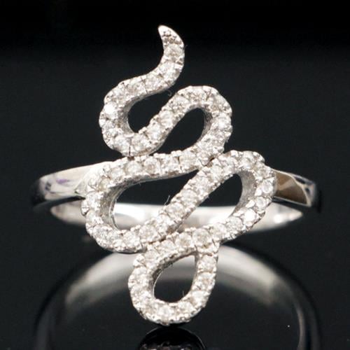 טבעת כסף משובצת זרקונים RG9133