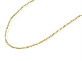 שרשרת כדורים זהב 42 סמ