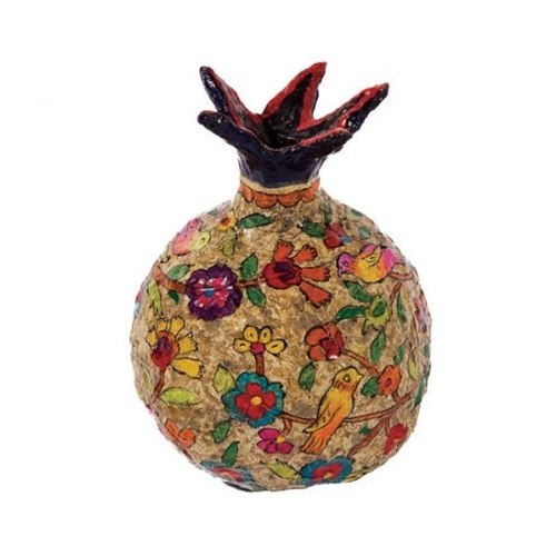 רימון קישוט מעיסת נייר עיטור טבעי