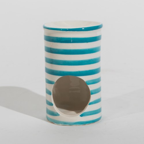 מבער טורקיז לבן פסים