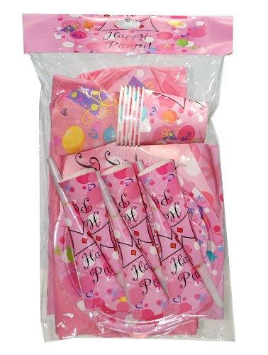 סט יום הולדת ורוד