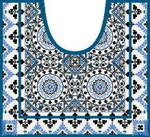 שטיחון ומדבקה לאסלה סנטוריני דגם 246