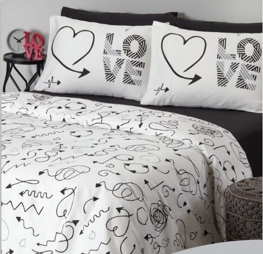 סט מלא יחיד דגם LOVE