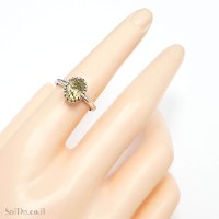 טבעת מכסף משובצת אבן סיטרין  RG6326 | תכשיטי כסף 925 | טבעות כסף