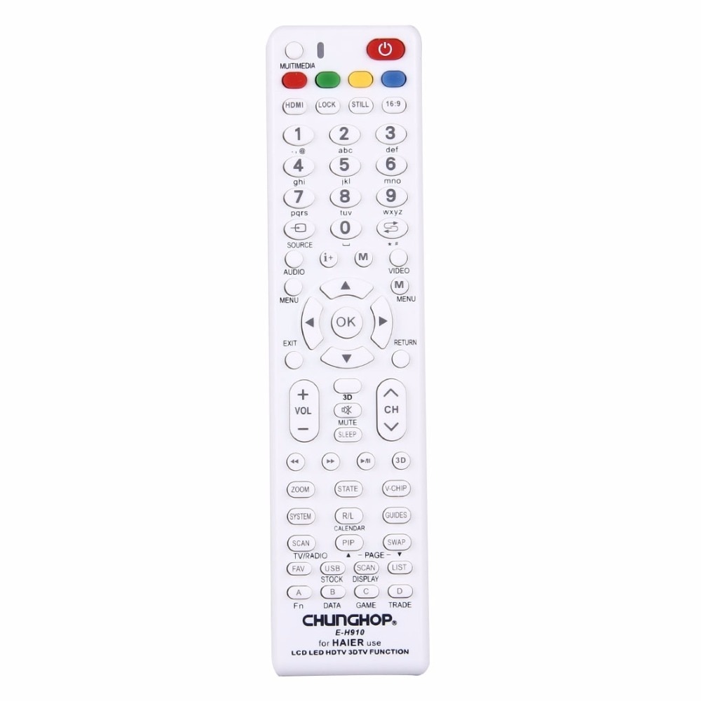 שלט רחוק אוניברסלי לטלויזיות היאר/haier