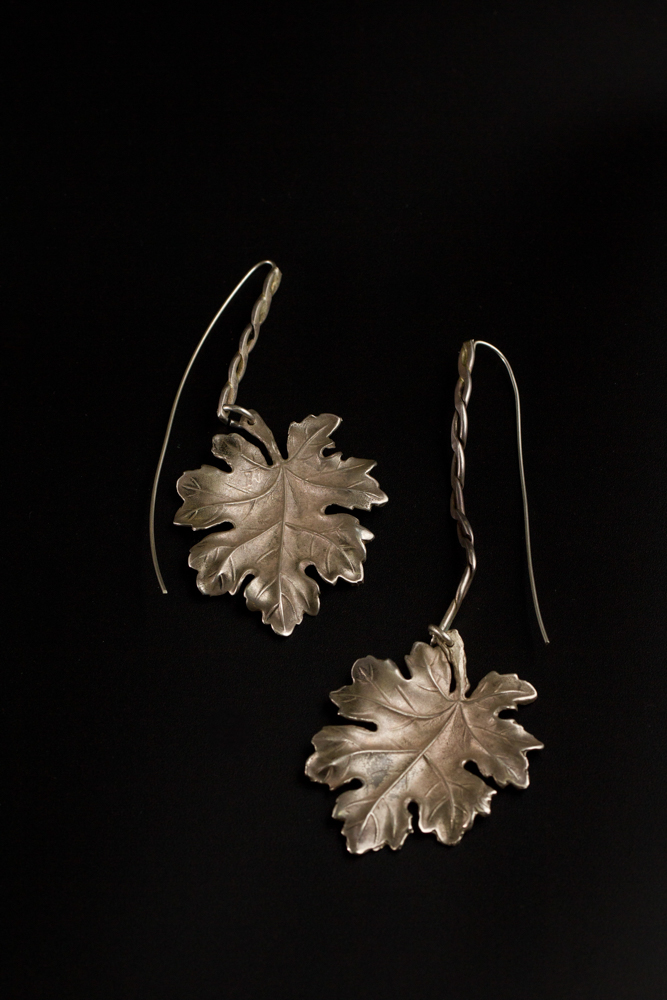 עגילי עלה תאנה