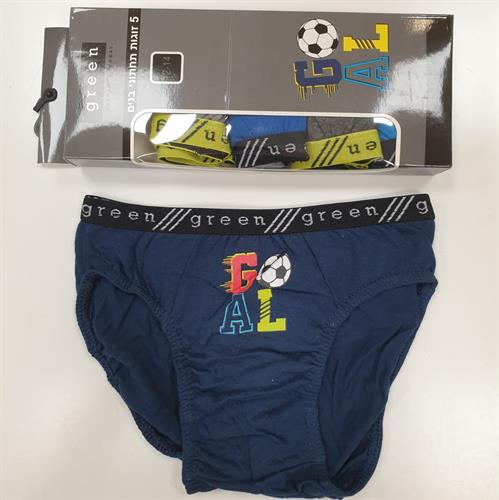 מארז 5 תחתוני בנים כותנה  א.אפורה