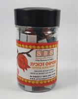 אבני פסיפס זכוכית מעורב - 250 גר' - גודל