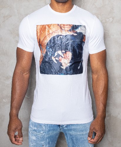 טי שרט  T - AKASHI LOGO צבע לבן