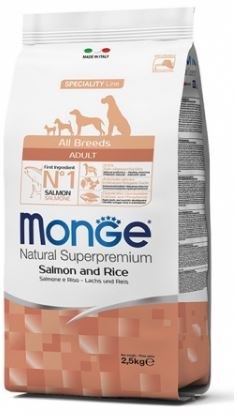 מזון לכלב מונג' על בסיס סלמון ואורז 12 ק"ג