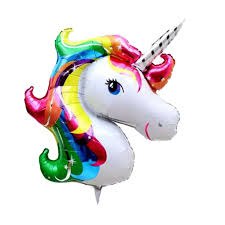 בלון הליום- חד קרן צבעוני