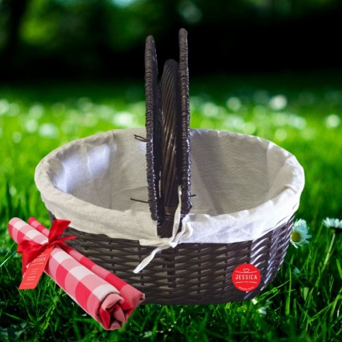 סלסלת פיקניק ומפת בד