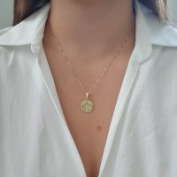 תליון מטבע זהב 14 קרט