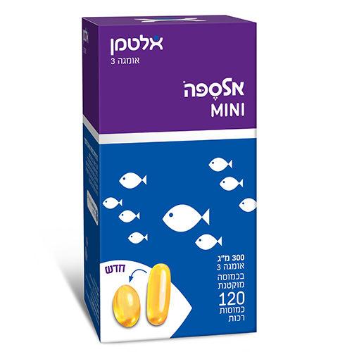 אלספה מיני, 300 מ"ג, 120 כמוסות מוקטנות, אלטמן