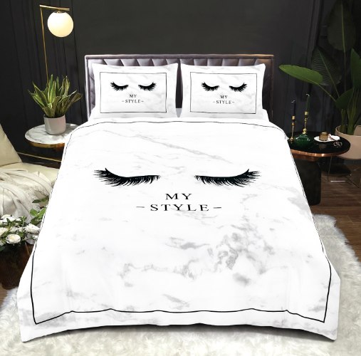 סט מצעים למיטת קינג 200/220 דגם קרלה - 1602