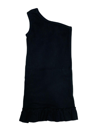 שמלת ריב כתף אחת שחור 2-16