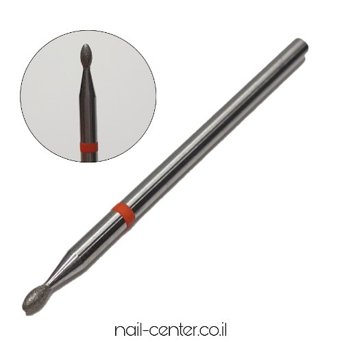 ראש שיוף למניקור - טיפה קטן אדום