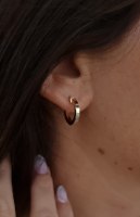 עגילי חישוק כסף רומי