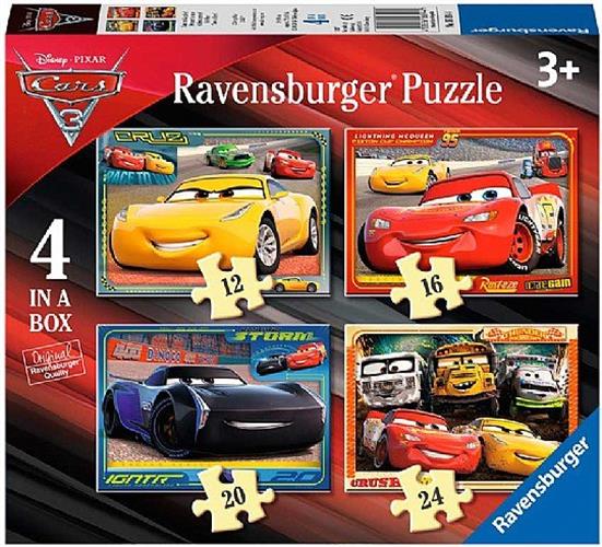 4 פאזלים בקופסא - מכוניות