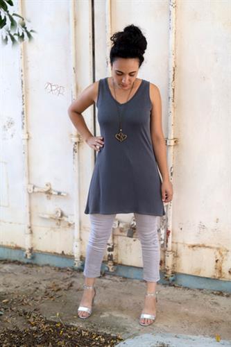 גופית טוניקה מחשוף וי