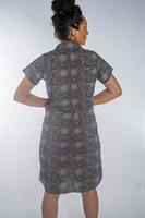 שמלת גלביה אריג כותנה