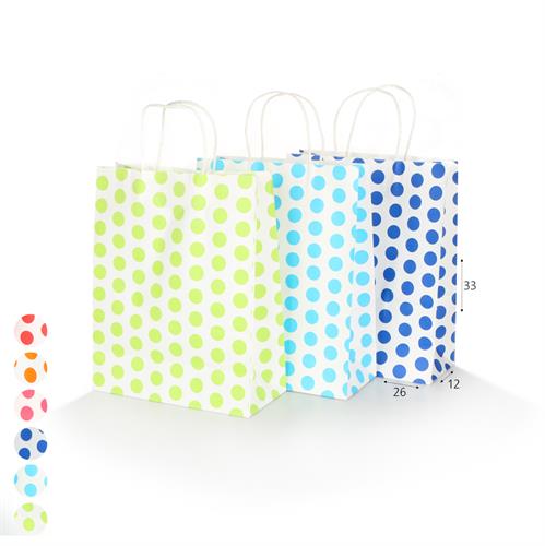 שקית קרטון מעגלים  26*33*12 סמ